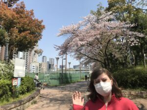 C's(Si:s)share西本町５階にアメリカからの新入居者さん🇺🇸ハウスは桜がキレイな靭公園の近くです🌸